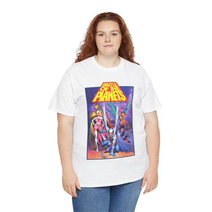 Battle of the Planets T-Shirt - Marc Silvestri Art - G-Force - Popular Gatchaman Cartoon - Mark, Jason, Princess, Keyop, and Tiny