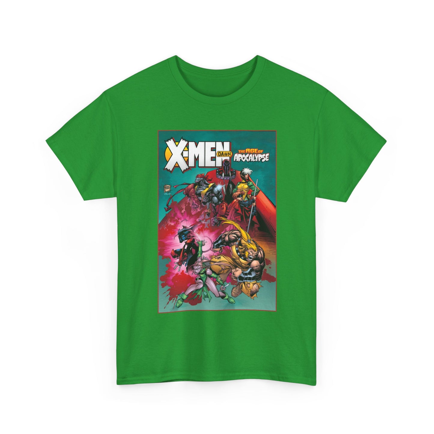X-Men: Age of Apocalypse T-Shirt - Adam Kubert Art - Magneto, Rogue, Nightcrawler, Gambit, Blink, Sabretooth - Dawn - Marvel Comics