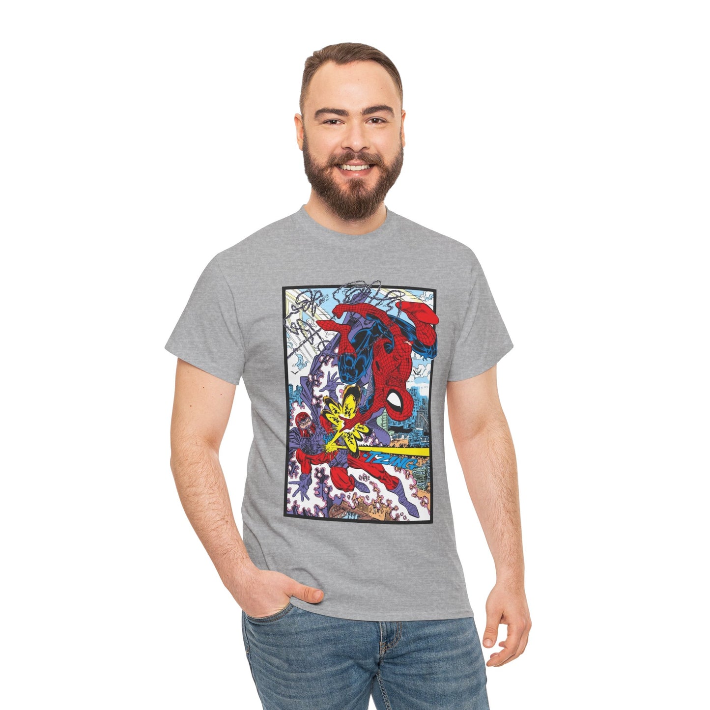 Spider-Man Vs Magneto T-Shirt - Erik Larsen Art - Marvel Comics