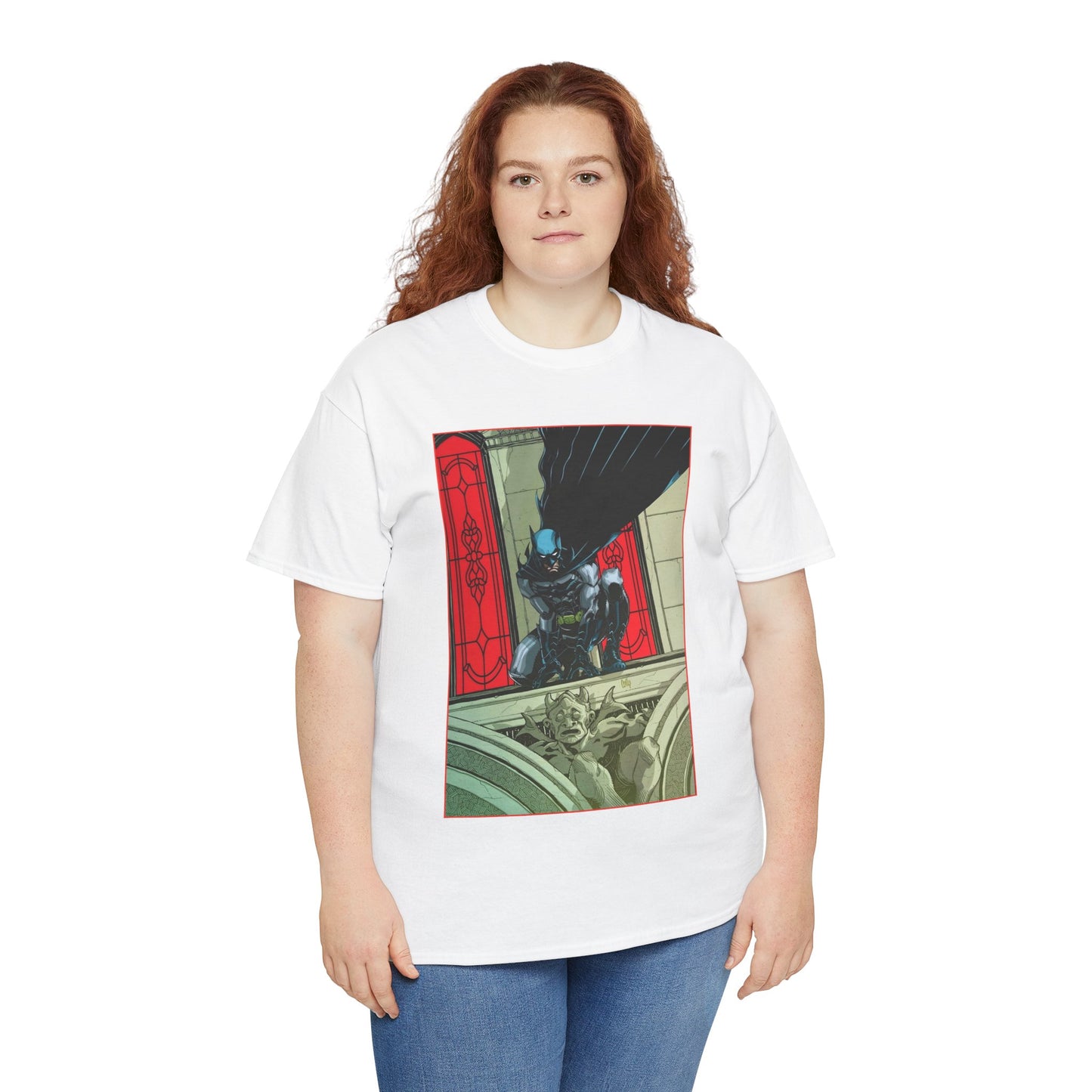 Batman T-Shirt - Cully Hamner Art - Batman Allies Secret Files Cover - Gotham Protector - And a Gargoyle! - DC Comics