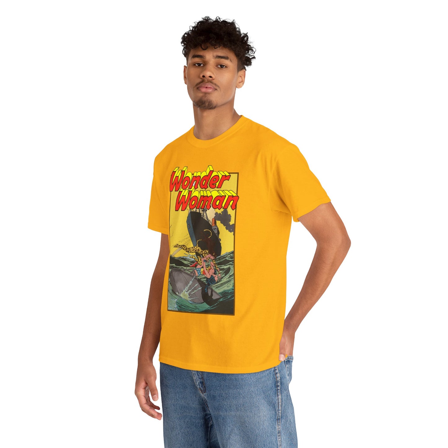 Wonder Woman Vs Cheetah T-Shirt - Rich Buckler & Dan Giordano Art - DC Comics
