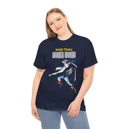 Diana Prince Wonder Woman  T-Shirt - From Diana's 1970s White Suit No-Powers Years - Bronze Age DC Comics