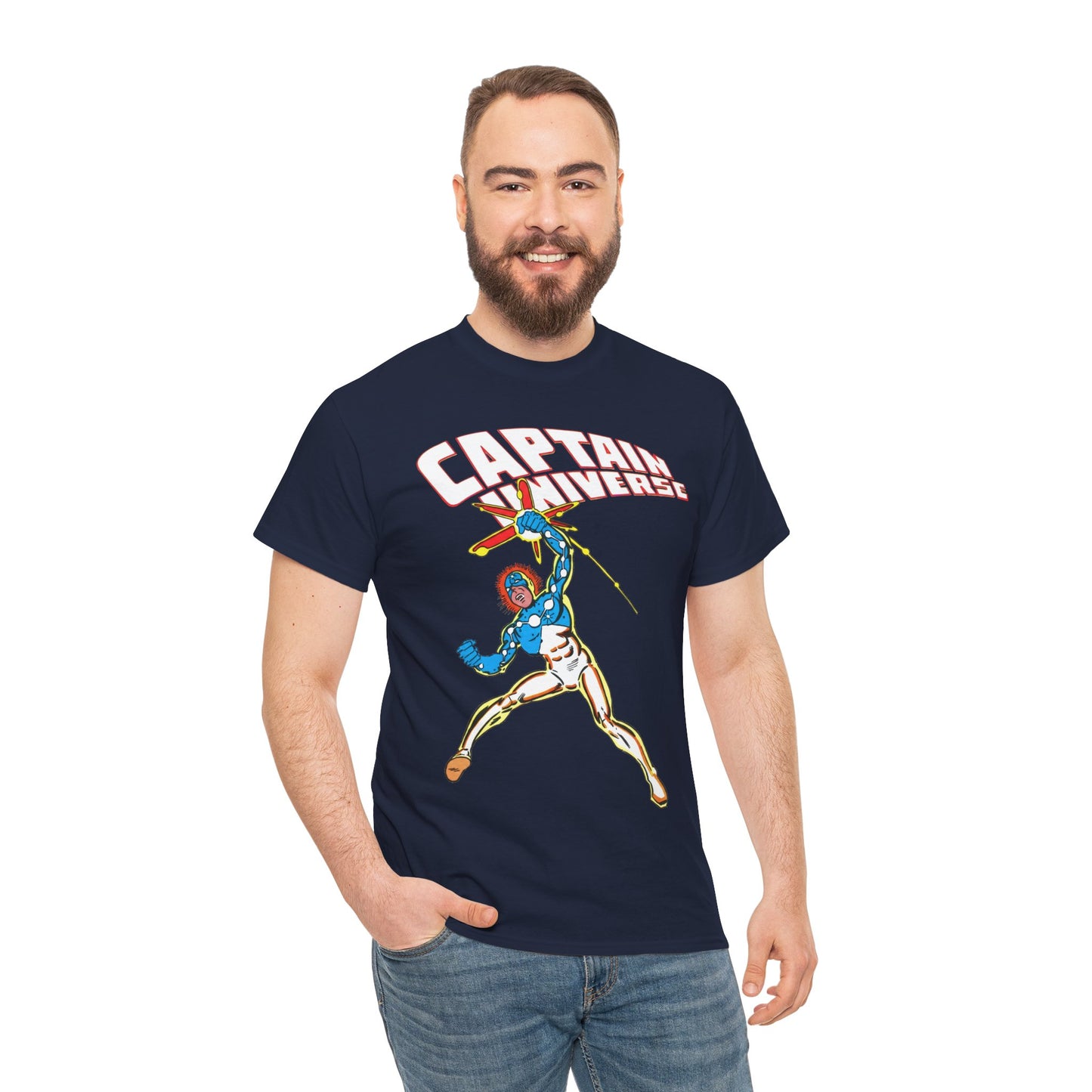 Captain Universe T-Shirt - Steve Ditko Art - Micronauts Character - Marvel Comics