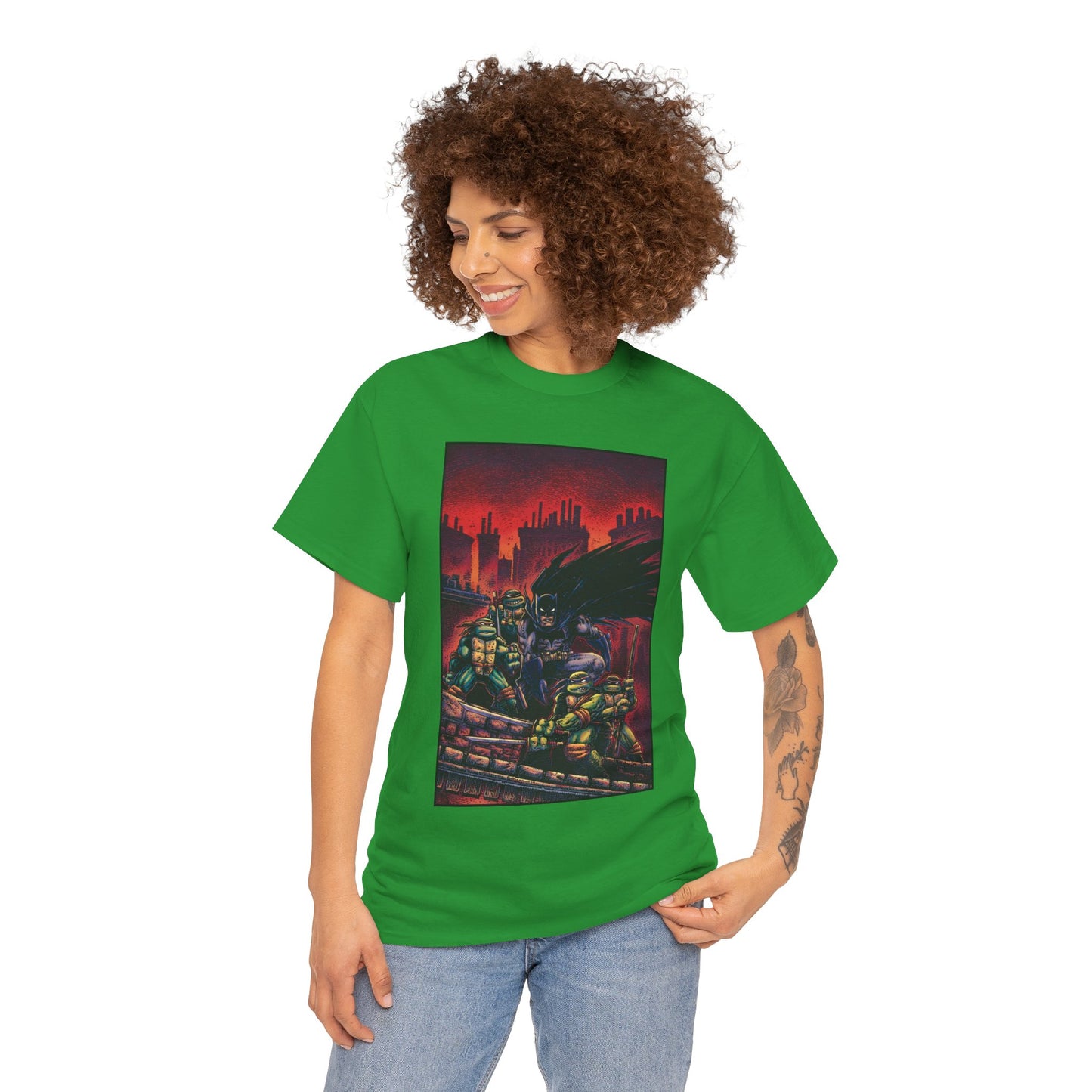 Batman & Teenage Mutant Ninja Turtles T-Shirt - Kevin Eastman Art - TNMT - DC Comics