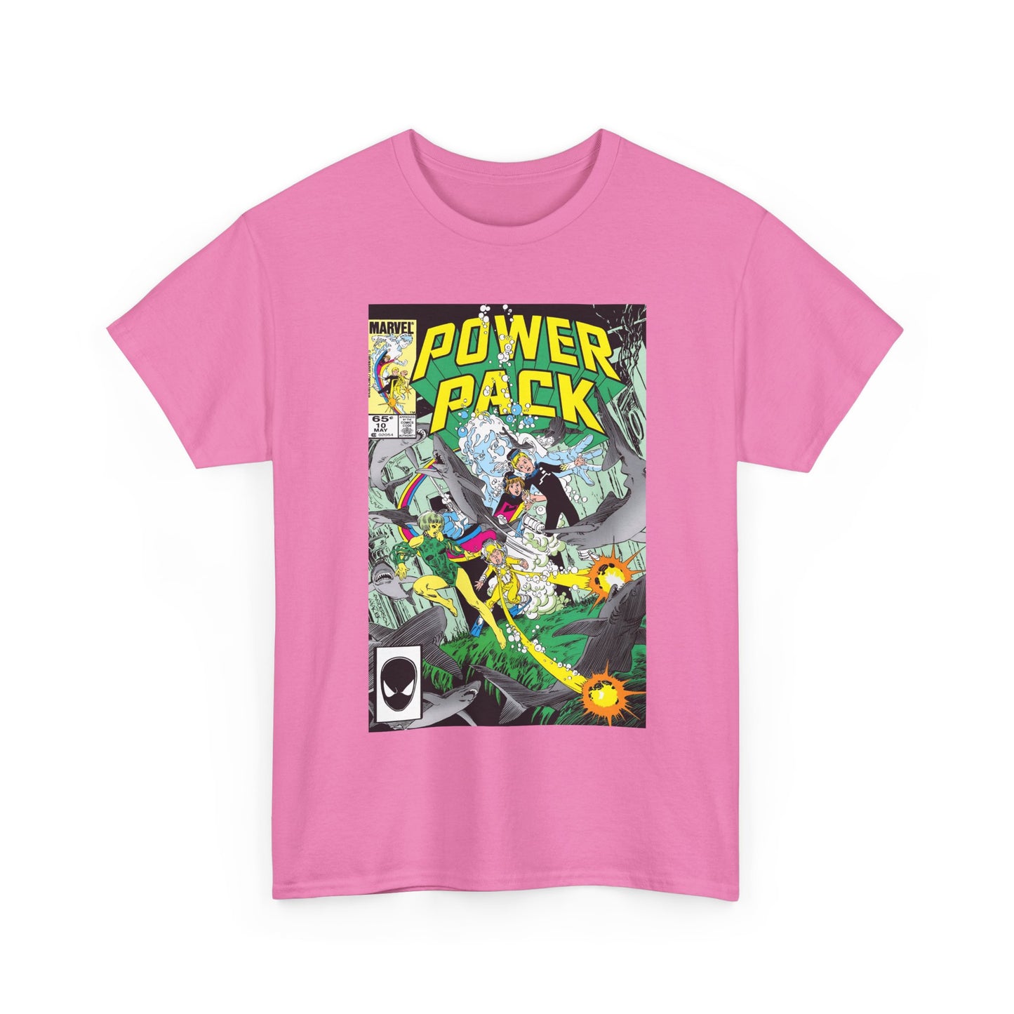 Power Pack #10 T-Shirt - With Marrina from Alpha Flight - Marvel Comics