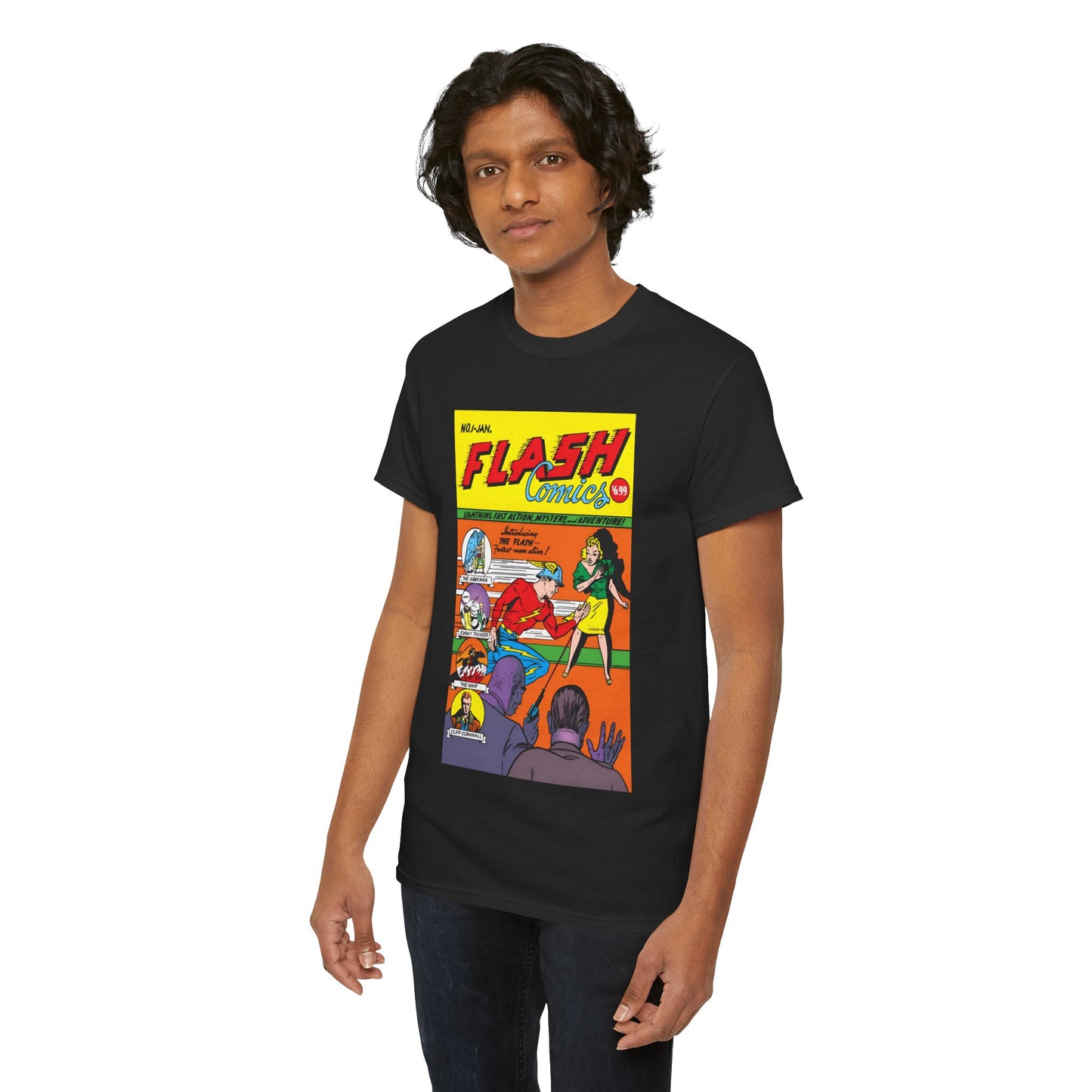 Flash Comics #1 T-Shirt - Jay Garrick, Golden Age Flash - JSA Member - DC Comics