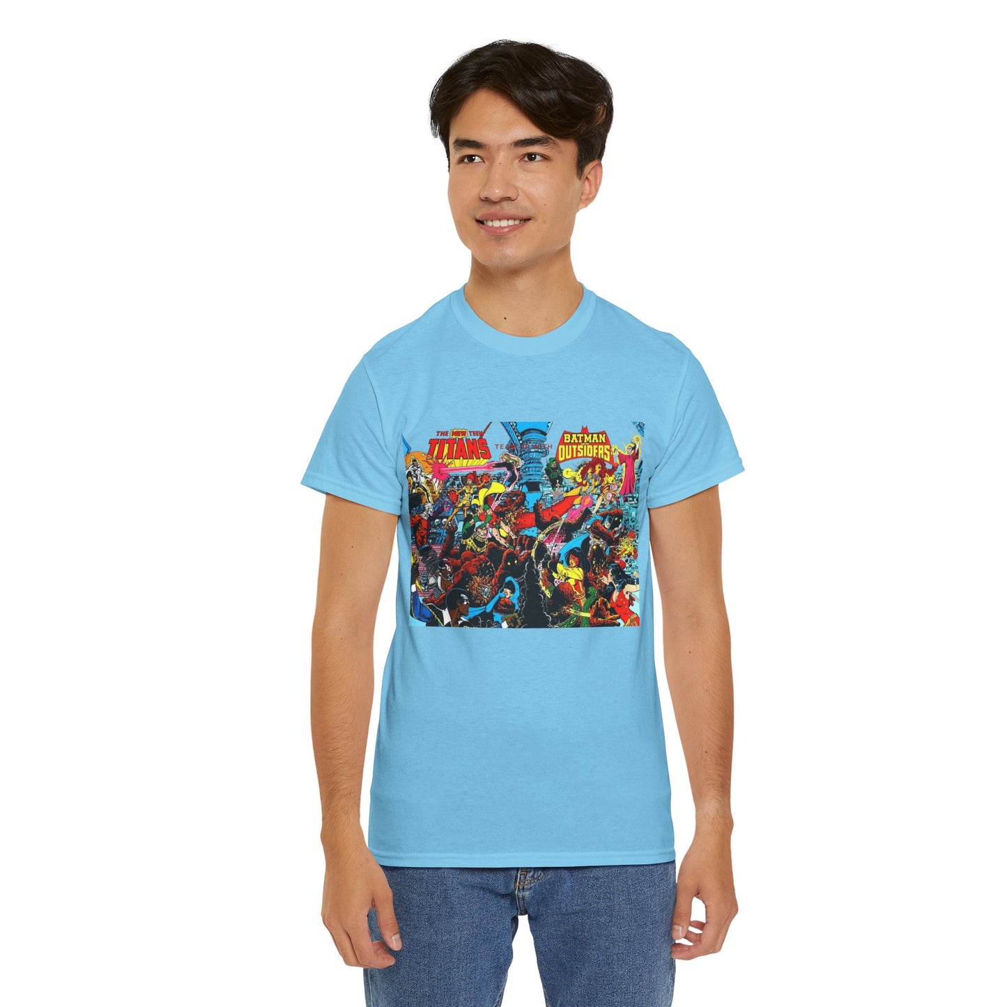 New Teen Titans & Batman and the Outsiders T-Shirt - George Perez & Jim Aparo Art - DC Comics