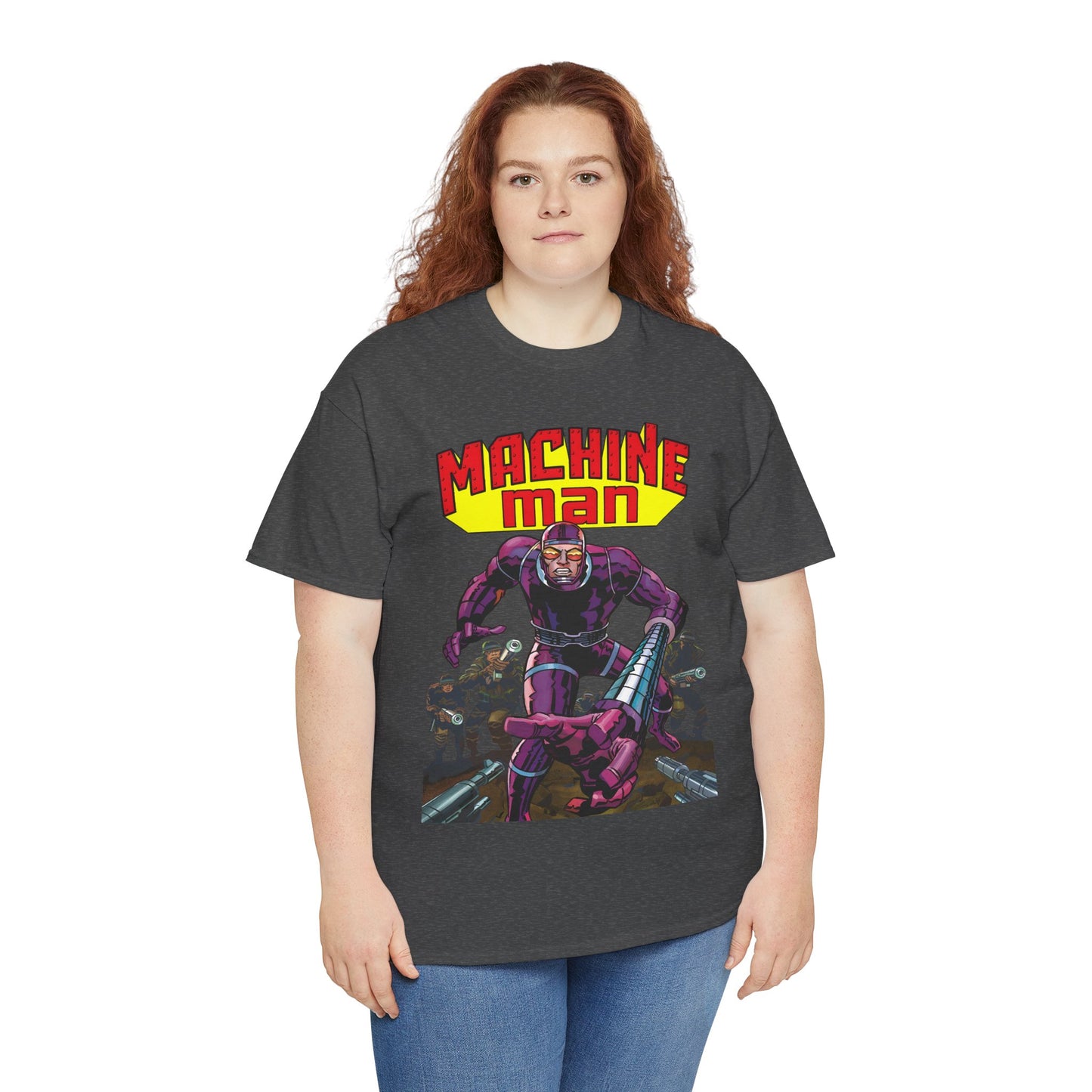 Machine Man T-Shirt - Jack Kirby Creation - Popular 1970s Hero - Marvel Comics