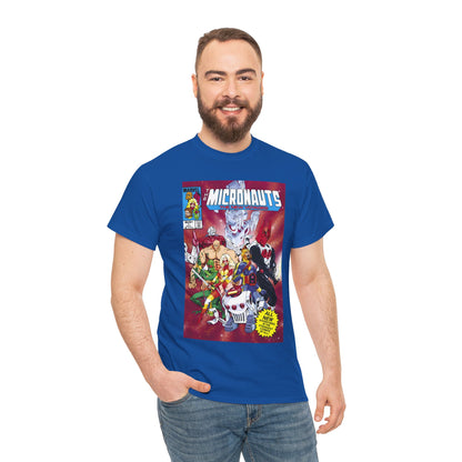 Micronauts: The New Voyages T-Shirt - Commander Arcturus Rann, Biotron, Marionette, Bug - Marvel Comics Series