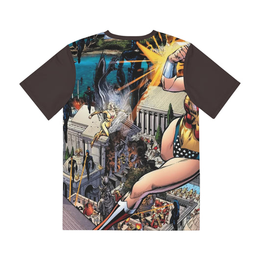 Wonder Woman All-Over Print Tee (Polyester) - Infinite Crisis - Phil Jimenez Art - DC Comics (IMPROVED PLACEMENT AND PRINTING TECHNIQUES)