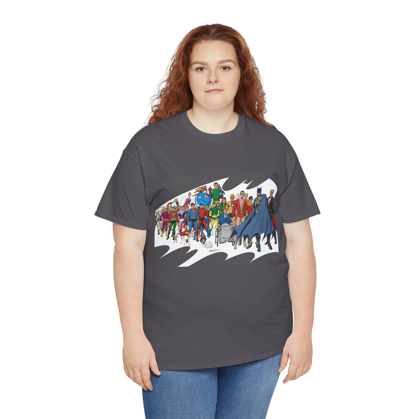Batman T-Shirt - Neal Adams Art - Plastic Man, Sargon, Robin, Doom Patrol, Superboy, Legion of Super-Heroes - 100-Page Giant Cover Art - DC Comics