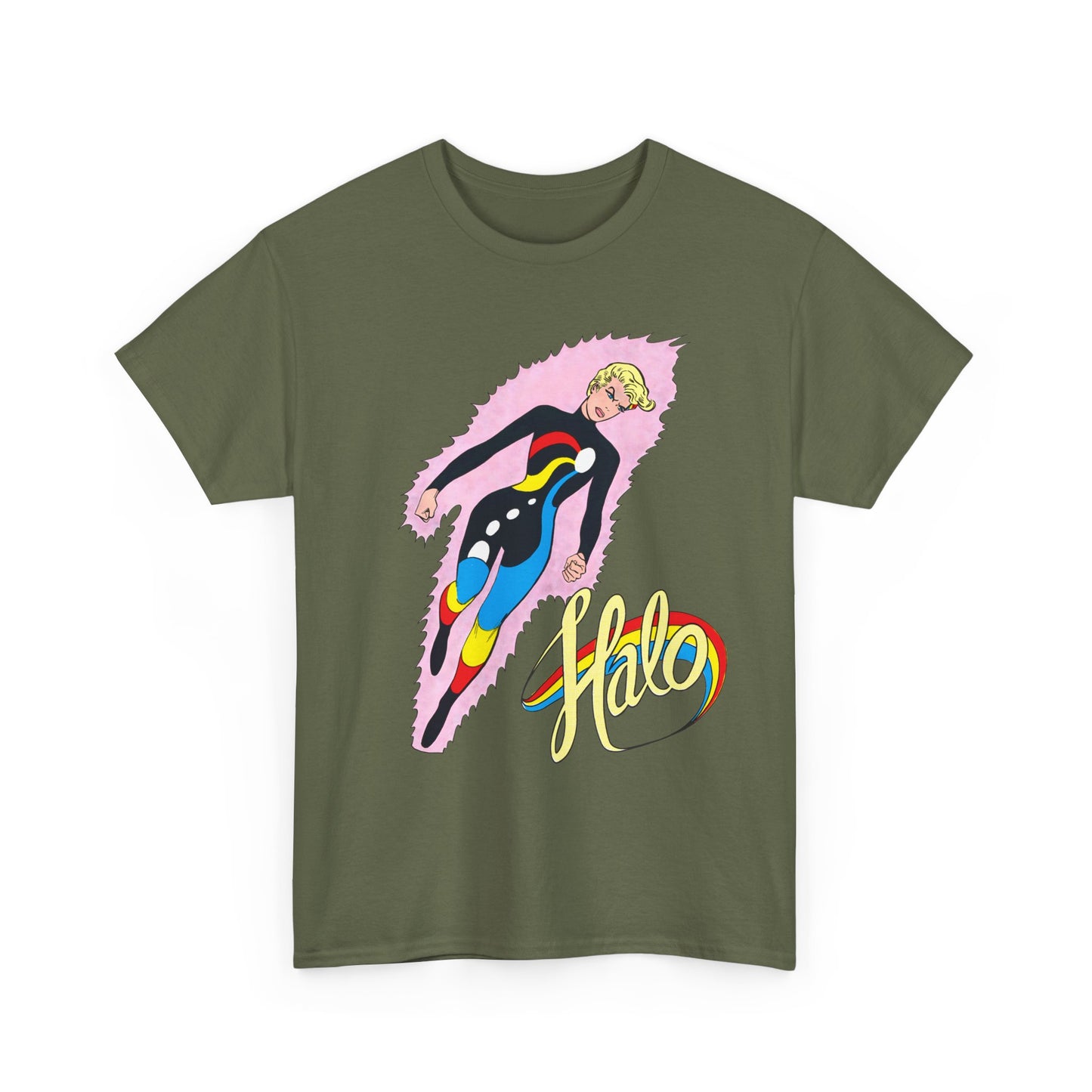 Halo T-Shirt - Jim Aparo Art - Batman & the Outsiders Team Member - DC Comics