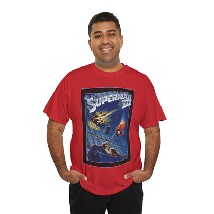 Superman III T-Shirt - Movie Poster Art - Christopher Reeve & Richard Pryor - Metropolis, Man of Steel - DC Comics