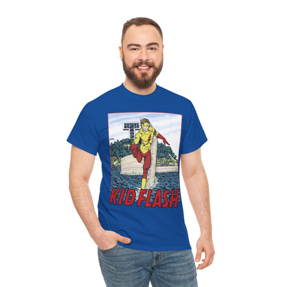 Kid Flash T-Shirt - George Perez Art - Wally West - New Teen Titans Member - Titans Tower - Future Flash - DC Comics