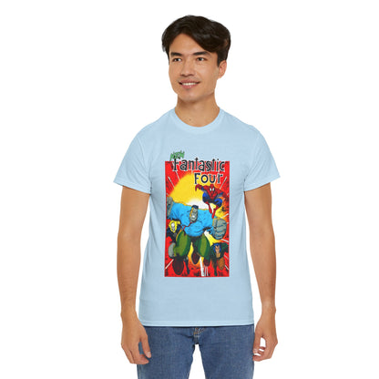 New Fantastic Four T-Shirt - Arthur Adams Art - Wolverine, Ghost Rider, Spider-Man, Hulk - Marvel Comics
