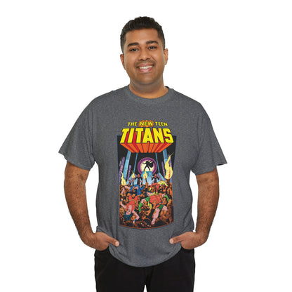 New Teen Titans T-Shirt - George Perez Art - #22 Cover - Wonder Girl, Robin, Raven, Kid Flash - Brother Blood Story - DC Comics