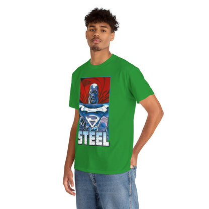 Steel T-Shirt - Superman Family - Reign of the Supermen - John Henry Irons - Steelworks - DC Comics