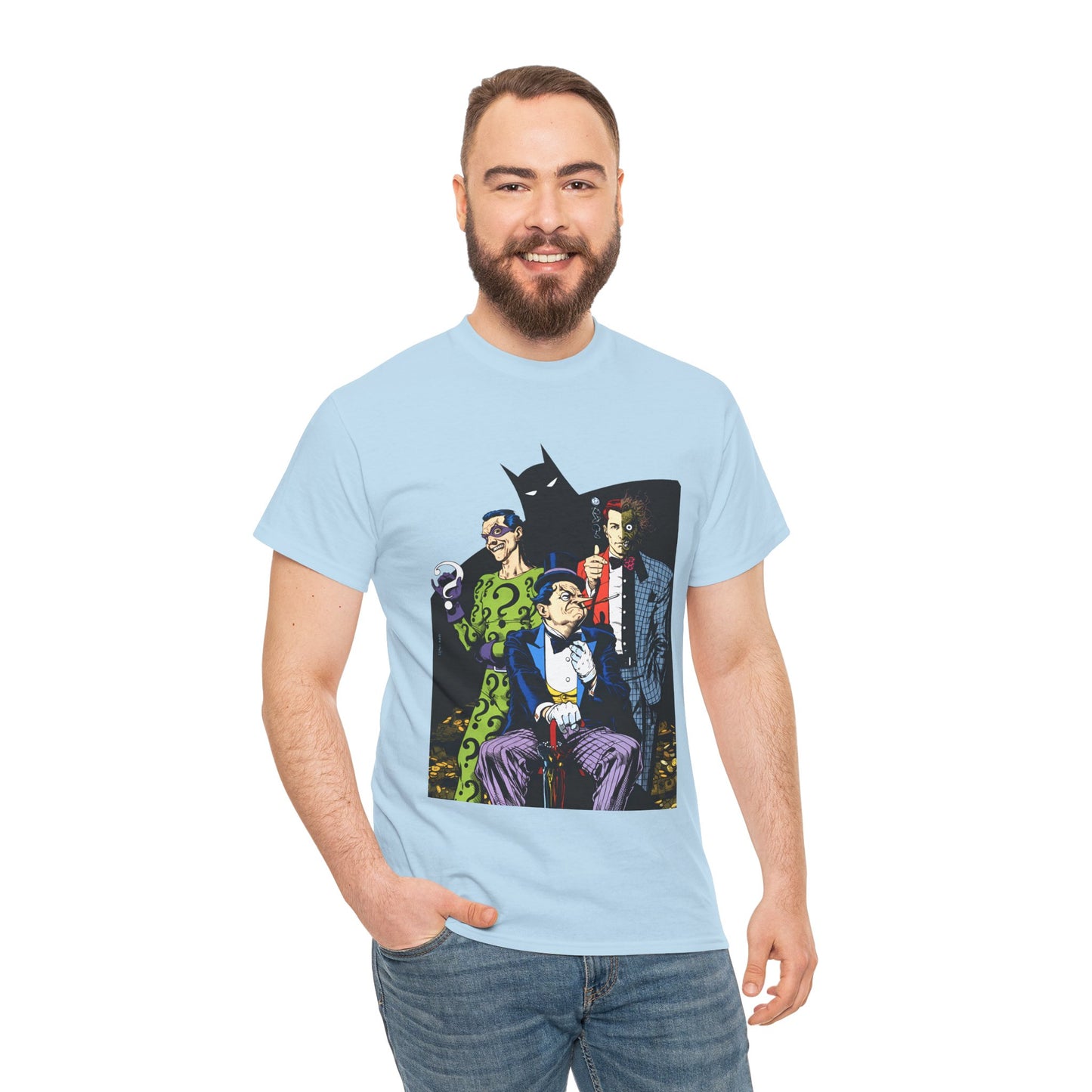 Riddler, Two-Face, Penguin T-Shirt - Brian Bolland Art - DC Comics