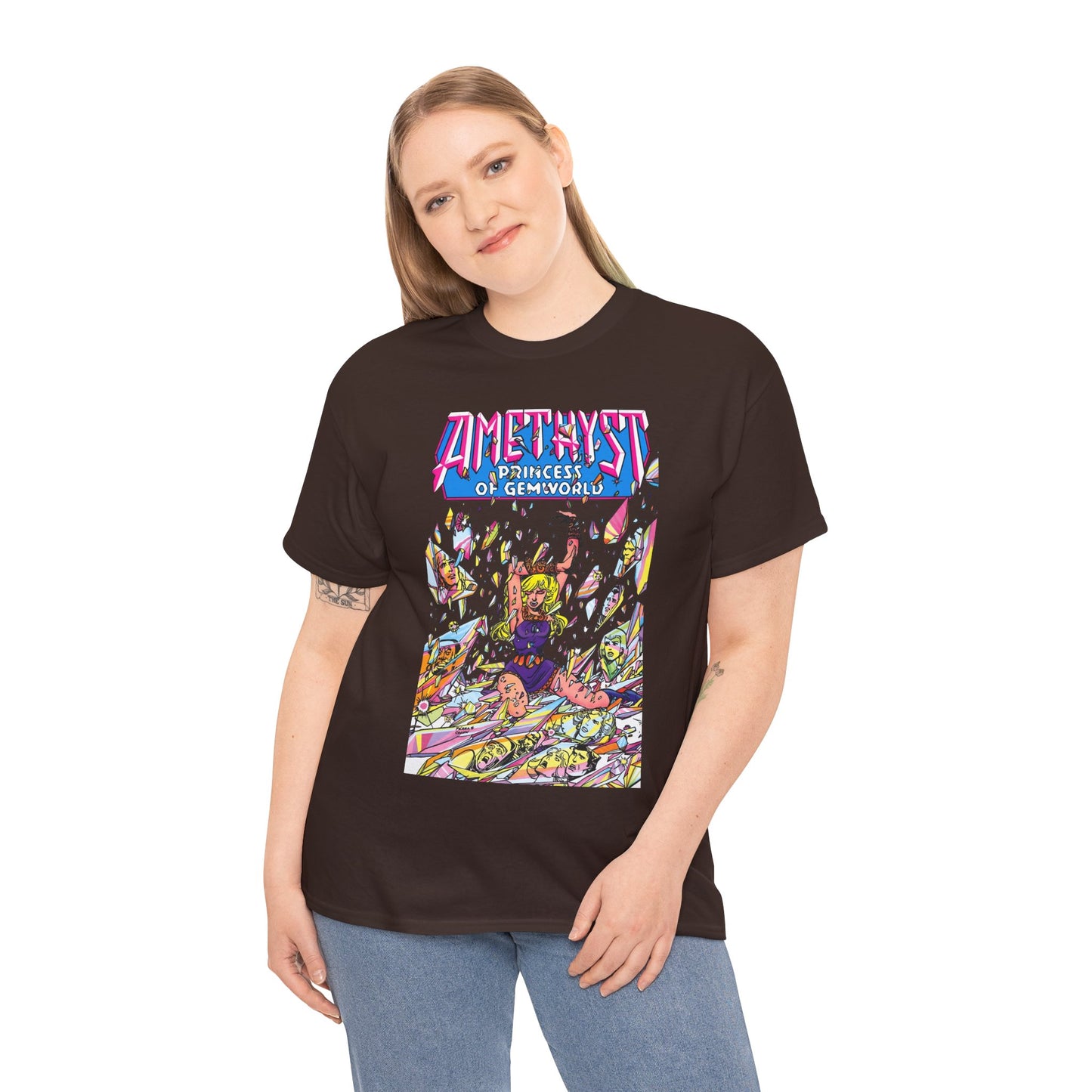 Amethyst Princess of Gemworld T-Shirt - George Perez Art - Lord Topaz, Dark Opal, Granch, Citrina - DC Comics