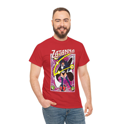 Zatanna T-Shirt - George Perez Postcard Art - Justice League Magic Member - JLA Satellite Era - DC Comics