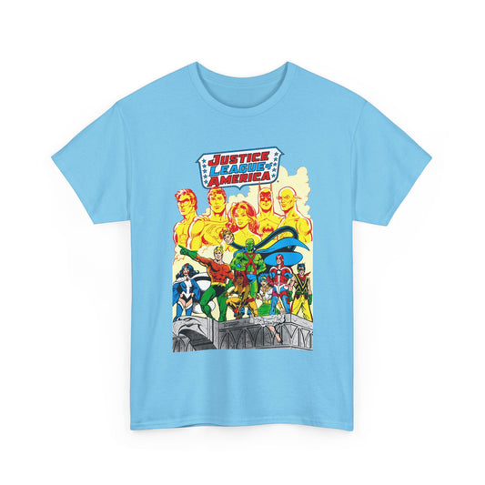 Justice League Detroit T-Shirt - Aquaman, Elongated Man, Zatanna, Vixen, Steel, Martian Manhunter, Vibe, Gypsy