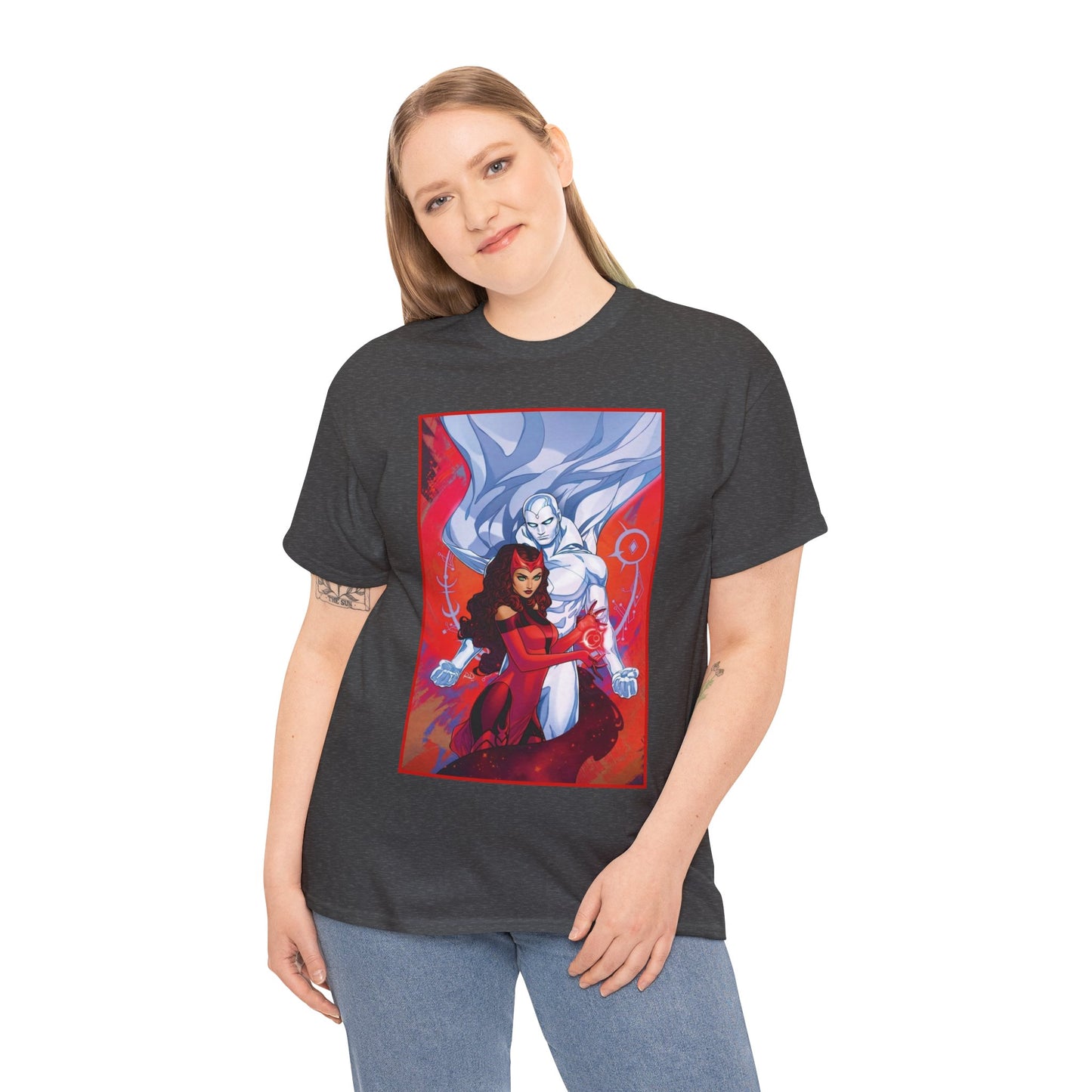 Scarlet Witch & Vision T-Shirt - Russell Dauterman Art - Avengers Members - Marvel Comics