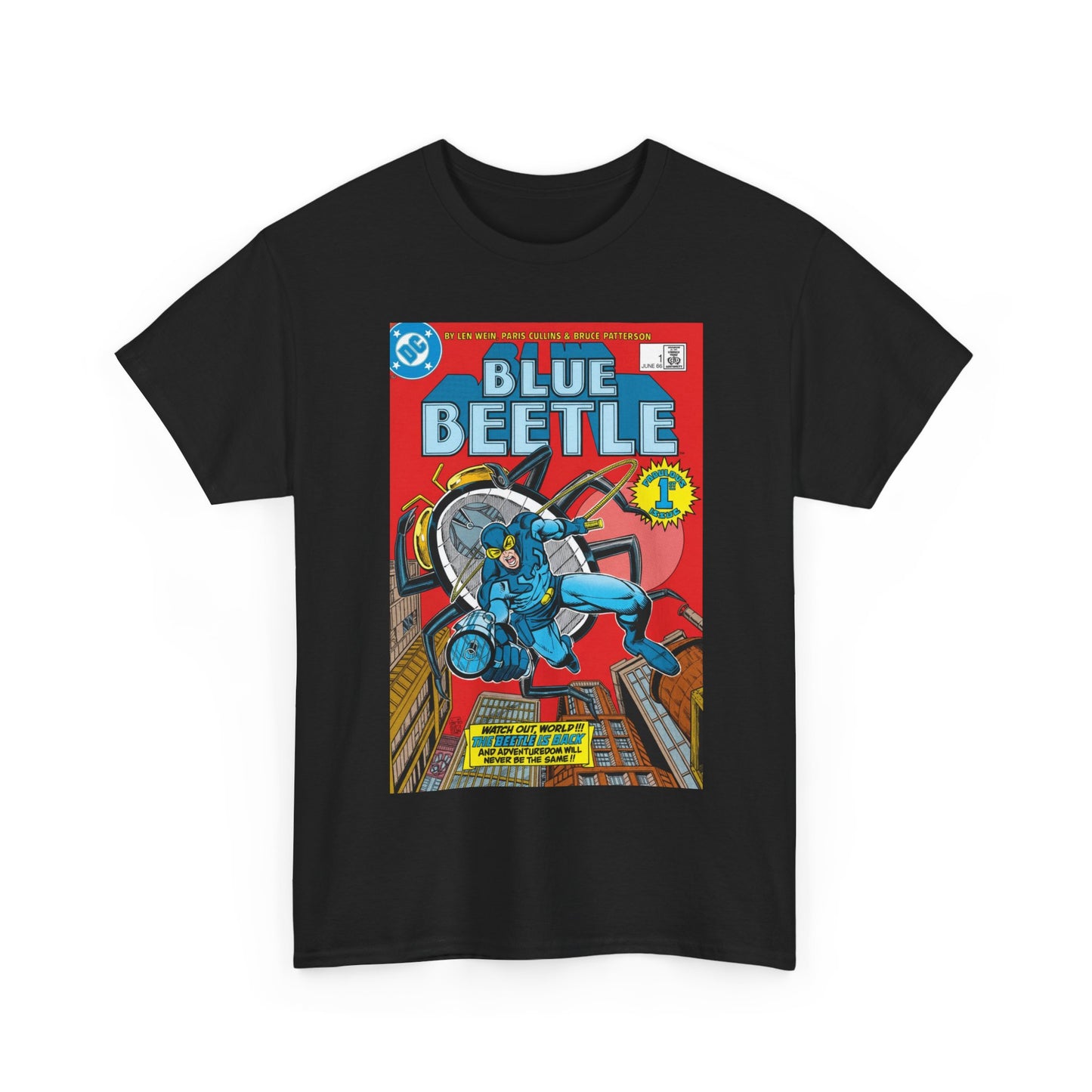 Blue Beetle #1 T-Shirt - Paris Cullins Art - Ted Kord - DC Comics