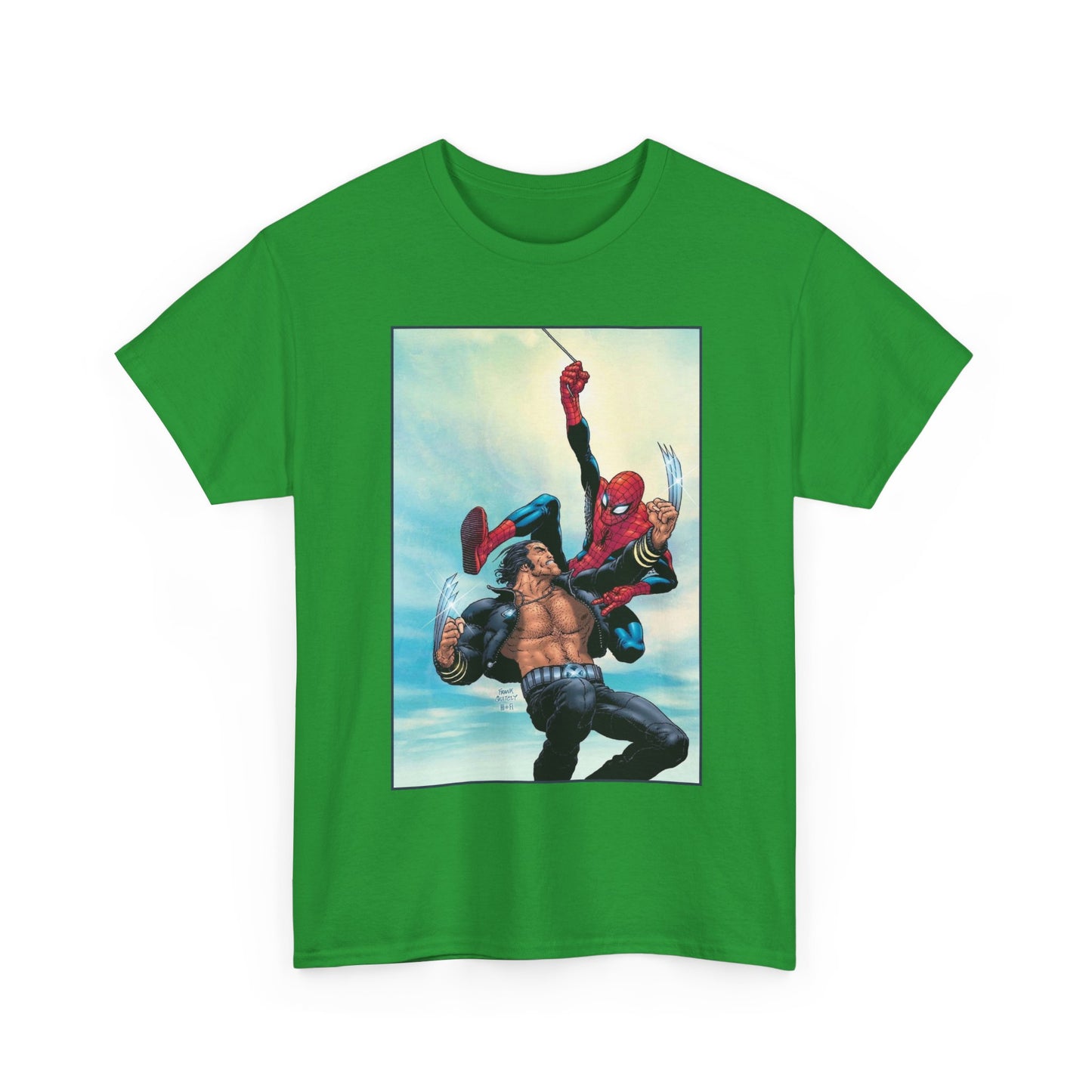 Wolverine Vs Spider-Man T-Shirt - Frank Quitely Art - Marvel Comics