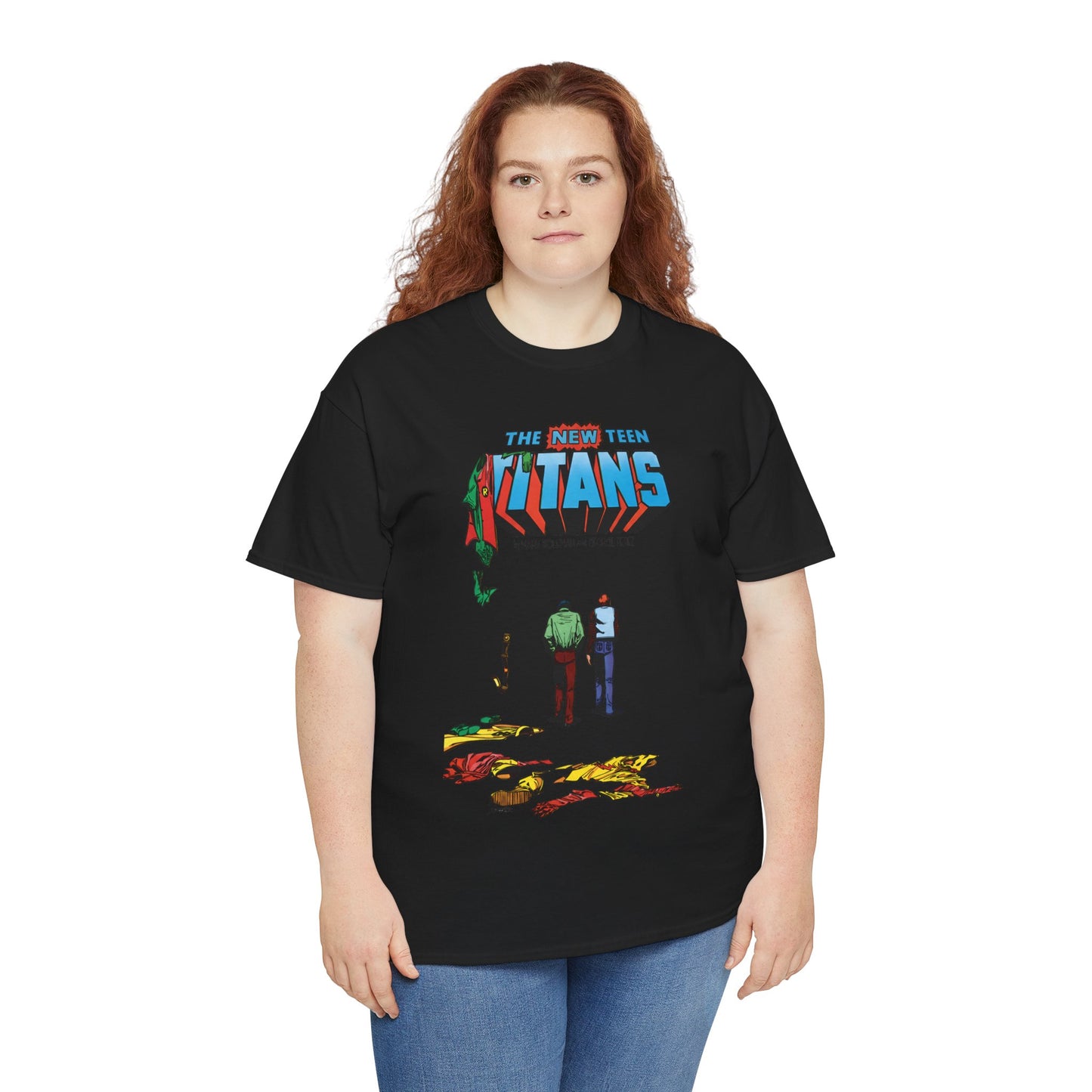 New Teen Titans T-Shirt - George Perez Art - Robin, Kid Flash Quitting - #39 Cover - DC Comics