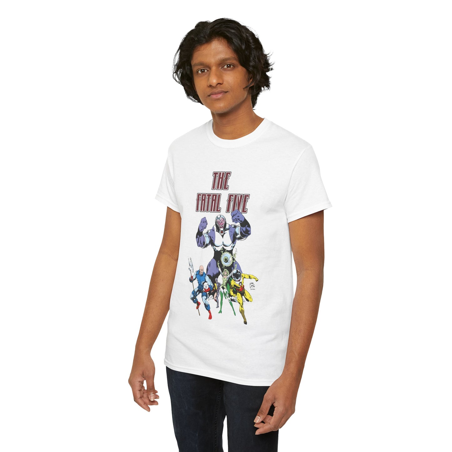 Fatal Five T-Shirt - Legion of Super-Heroes Villains - DC Comics LOSH - Validus, Emerald Empress