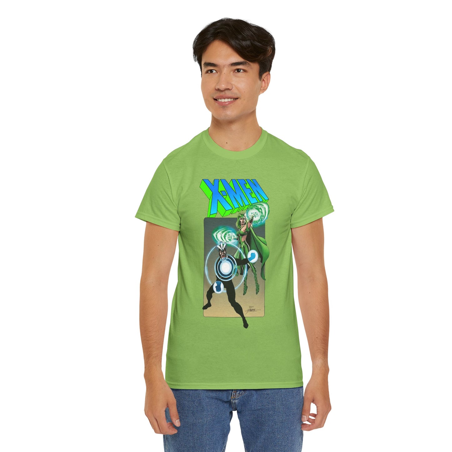 Havok & Polaris T-Shirt - George Perez Art - Uncanny X-Men Members - Marvel Comics Mutants