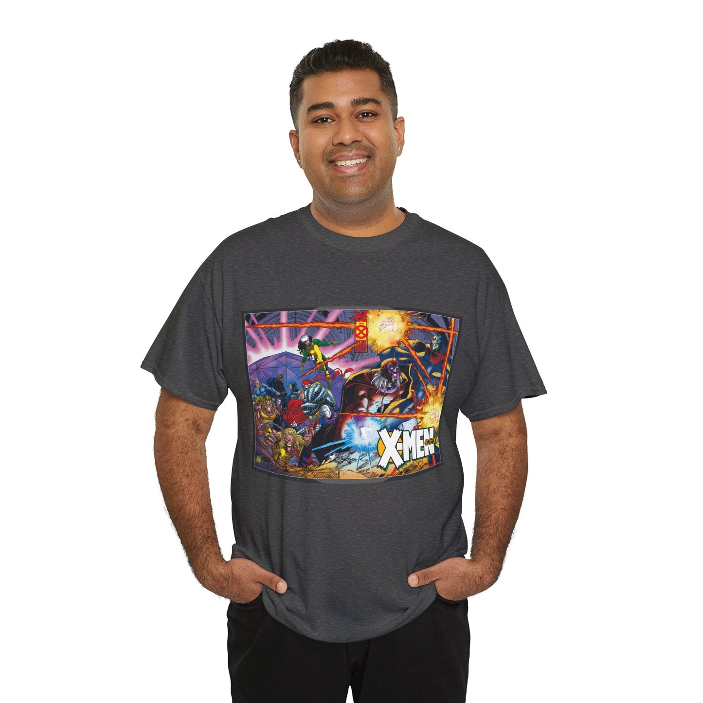 X-Men: Age of Apocalypse T-Shirt - John Romita Jr Art - Magneto, Rogue, Colossus, Quicksilver, Sabretooth, Quicksilver - Omega - Marvel Comics