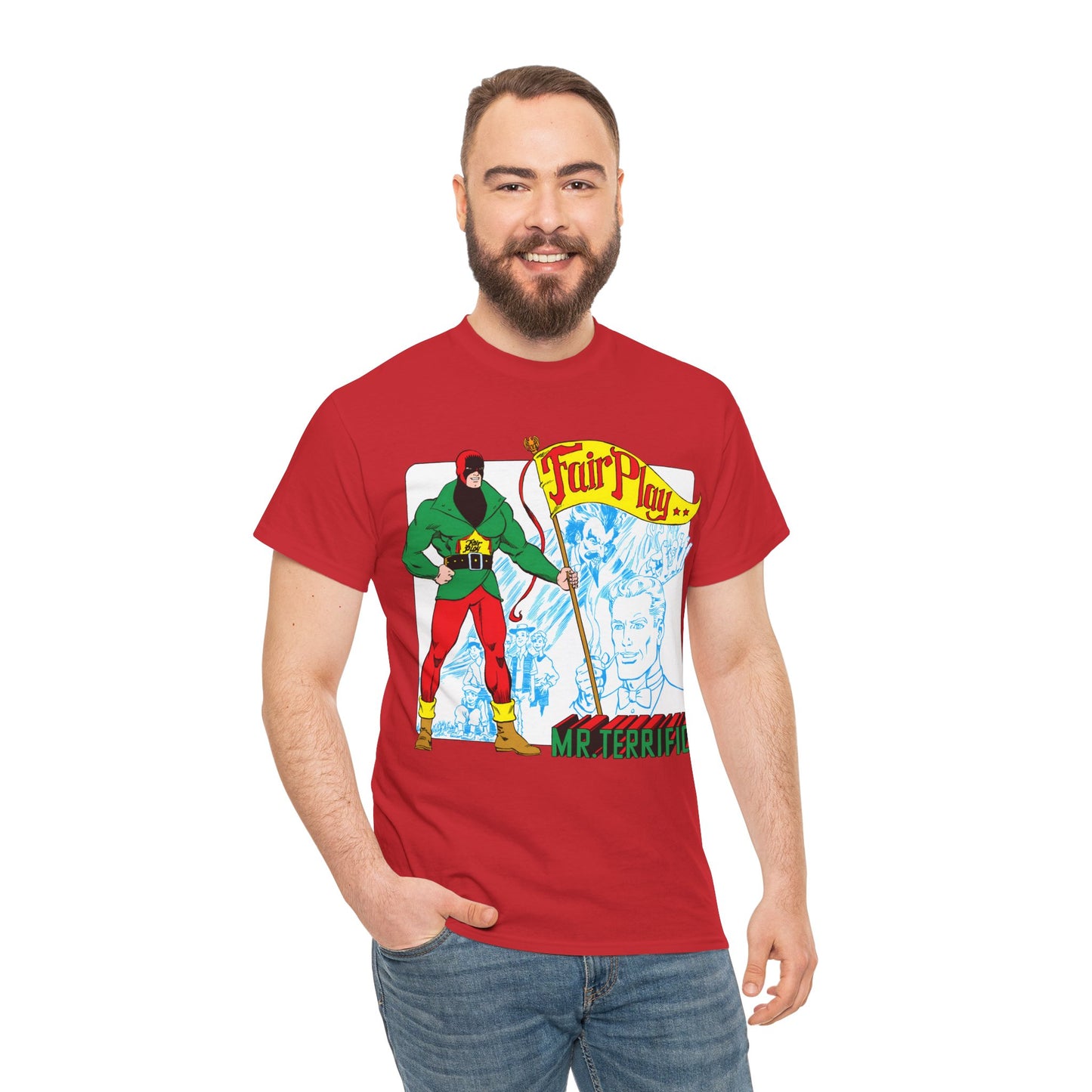 Mr Terrific T-Shirt - Stephen DeStefano Art - Who's Who in the DC Universe Entry - DC Comics