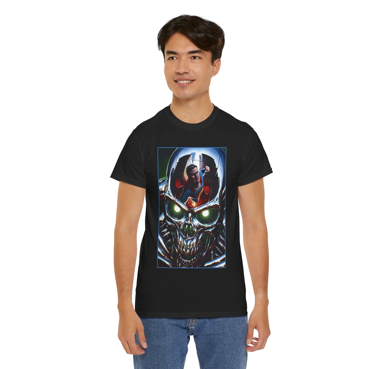 Superman T-Shirt - Steve Beach Art - Vs Metallo - Action Comics #1051 Cover - DC Comics
