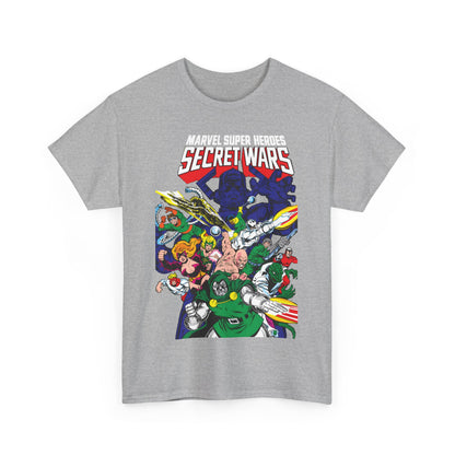 Marvel Super-Heroes Secret Wars T-Shirt - The Bad Guys - Dr Doom, Galactus, Doctor Octopus, Titania, Absorbing Man, Enchantress - Marvel Comics Series