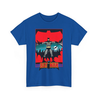 Batman T-Shirt - George Perez Art - 1980s JLA Postcard Art - DC Comics