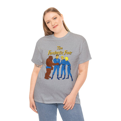 Fantastic Four T-Shirt - Hanna-Barbera 1960s Cartoon - Human Torch, The Thing, Invisible Woman - Marvel Comics