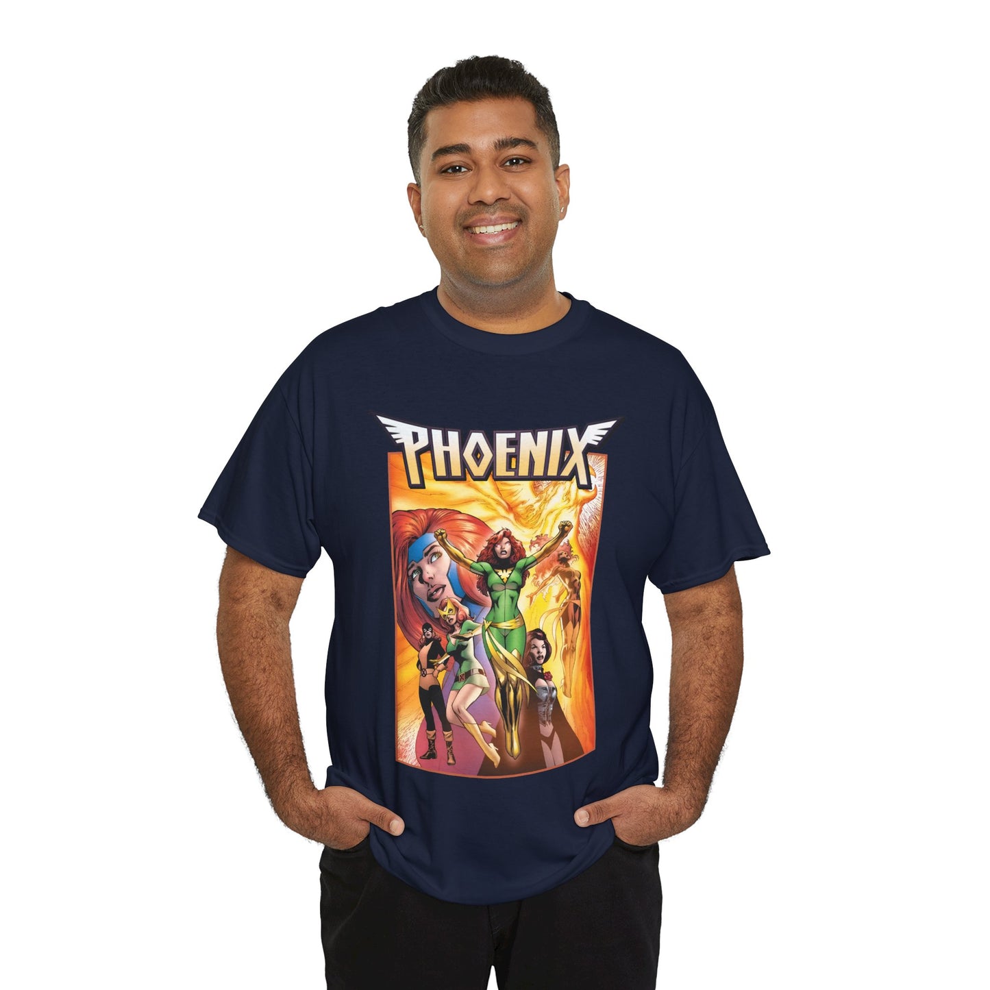 Phoenix T-Shirt - Alan Davis Art - Jean Grey, Marvel Girl, Black Queen, Dark Phoenix - X-Men Founding Member - Marvel Comics