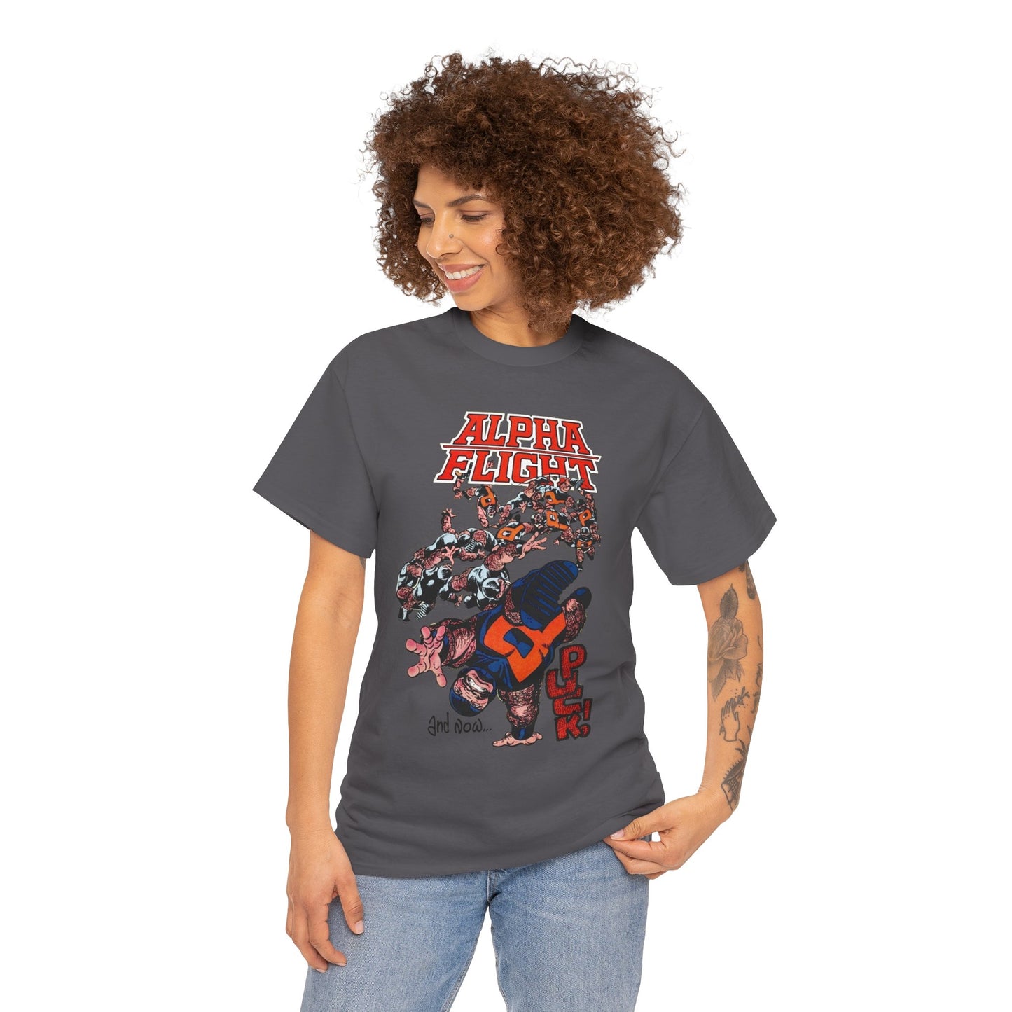 Puck T-Shirt - John Byrne Art - Alpha Flight Member - Marvel Comics