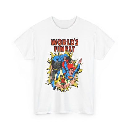 World's Finest T-Shirt - George Perez Art - Superman, Batman, Robin - DC Comics