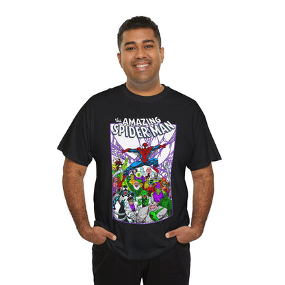 Amazing Spider-Man T-Shirt - Mark Bagley Art - Venom, Green Goblin, Rhino, Doctor Octopus, Kingpin, Carnage - Marvel Comics