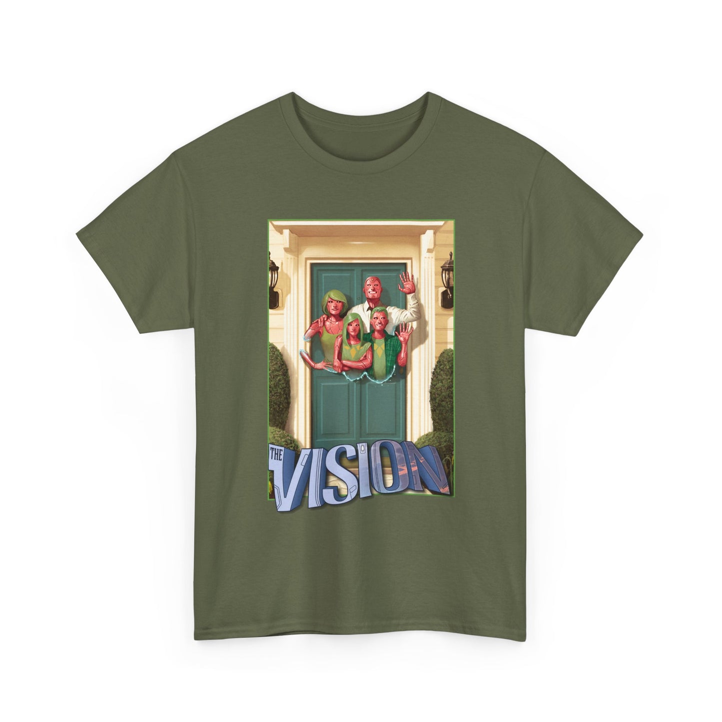 Vision T-Shirt - Mike Del Mundo Art - Avengers Member - The Visions Family - Tom King Story - Future MCU Series - Marvel Comics