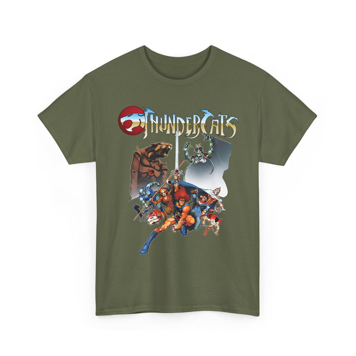 Thundercats T-Shirt - Lion-O, Panthro, Cheetara, Tygra, Snarf, WilyKit and WilyKat, Mumm-Ra