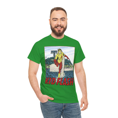Kid Flash T-Shirt - George Perez Art - Wally West - New Teen Titans Member - Titans Tower - Future Flash - DC Comics