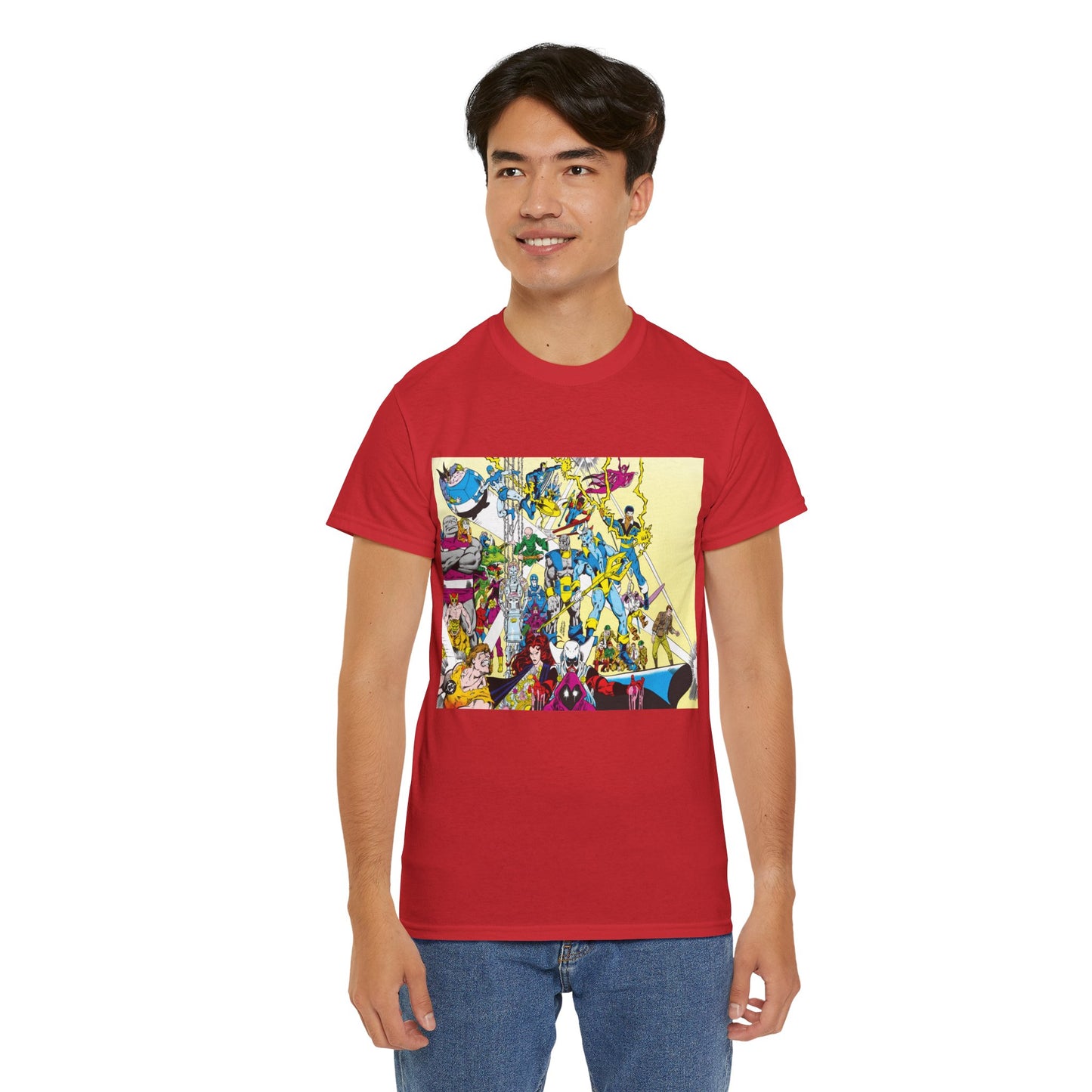 Who's Who in the DC Universe T-Shirt - George Perez Art - Black Lightning, Black Orchid - #3 Cover Art - DC Comics