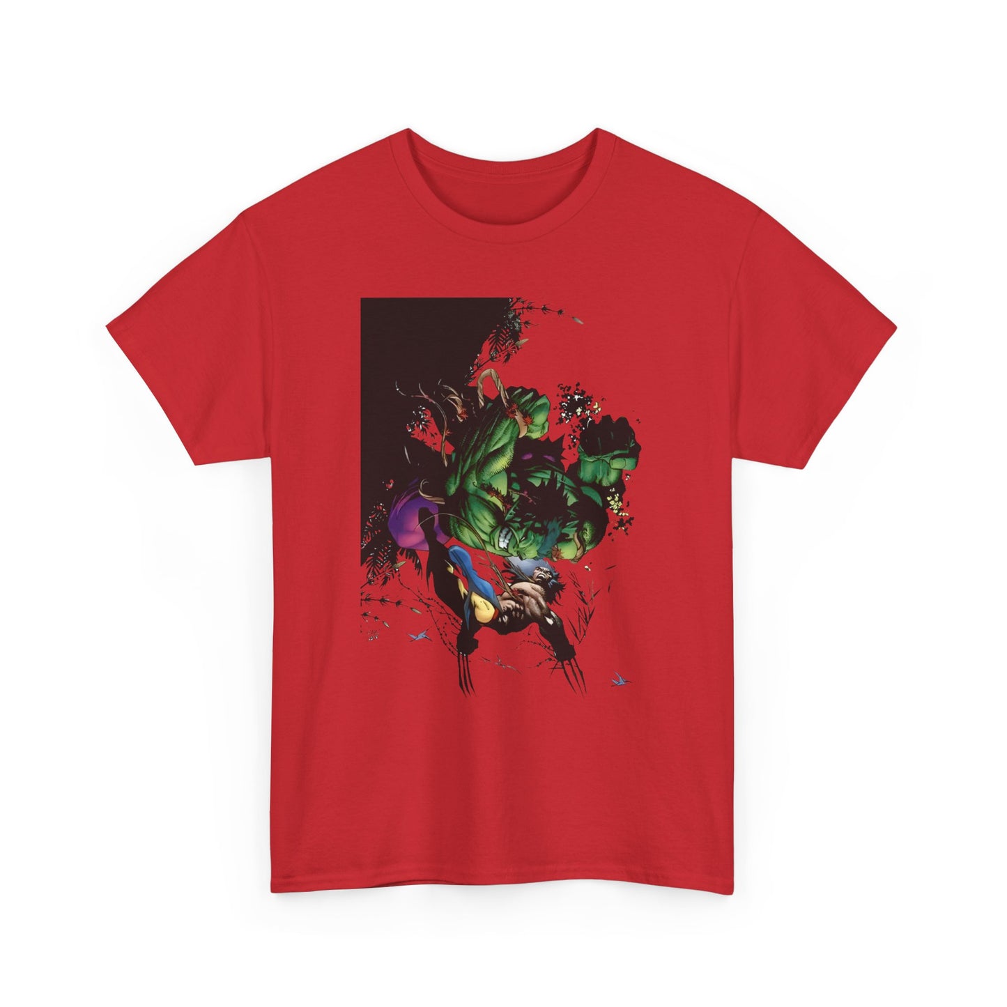 Wolverine Vs Hulk T-Shirt - Adam Kubert Art - Marvel Comics - Logan, X-Men, Bruce Banner - Great Fight Image