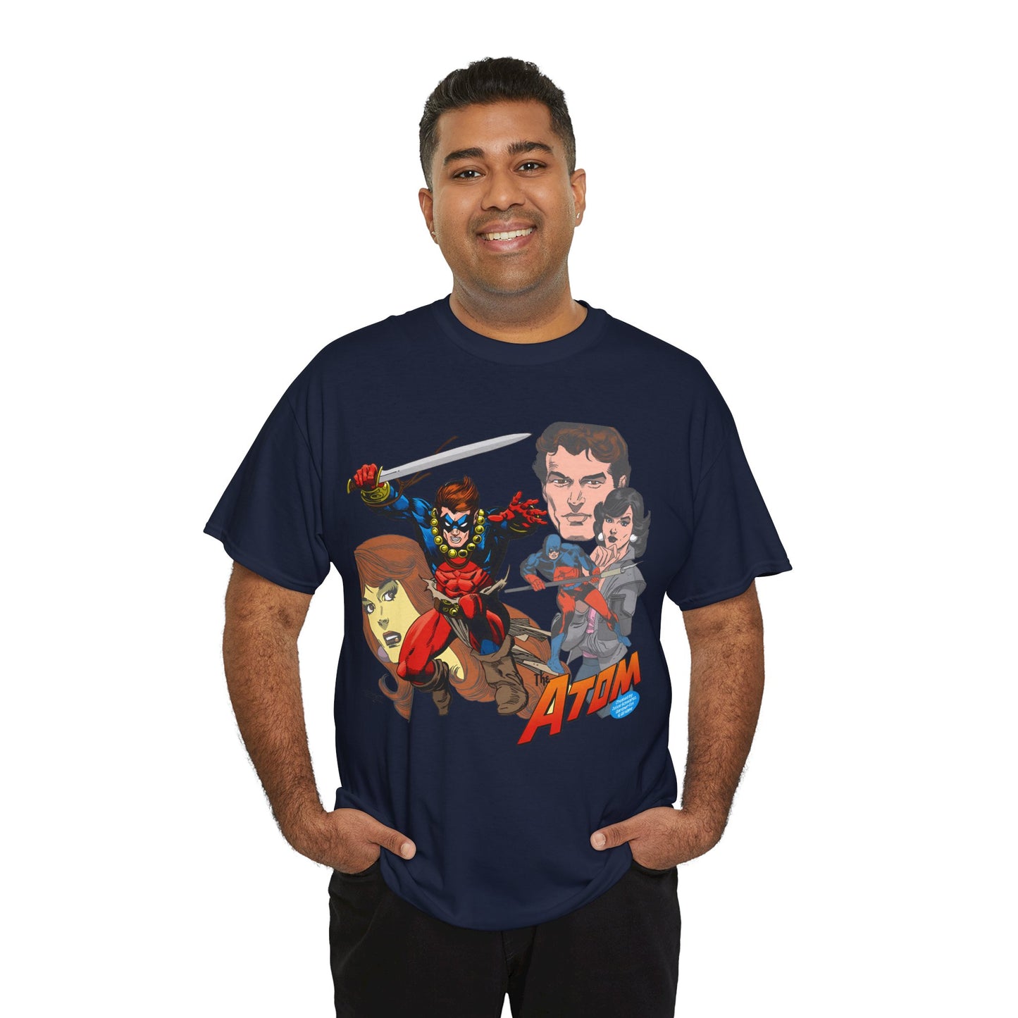 Atom T-Shirt - Gil Kane Art - Who's Who Image - Ray Palmer, JLA Member - Silver Age Hero - DC Comics