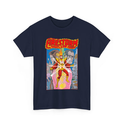 Fury of Firestorm T-Shirt - Pat Broderick Art - The Nuclear Man - Ronnie Raymond, Professor Martin Stein - DC Comics
