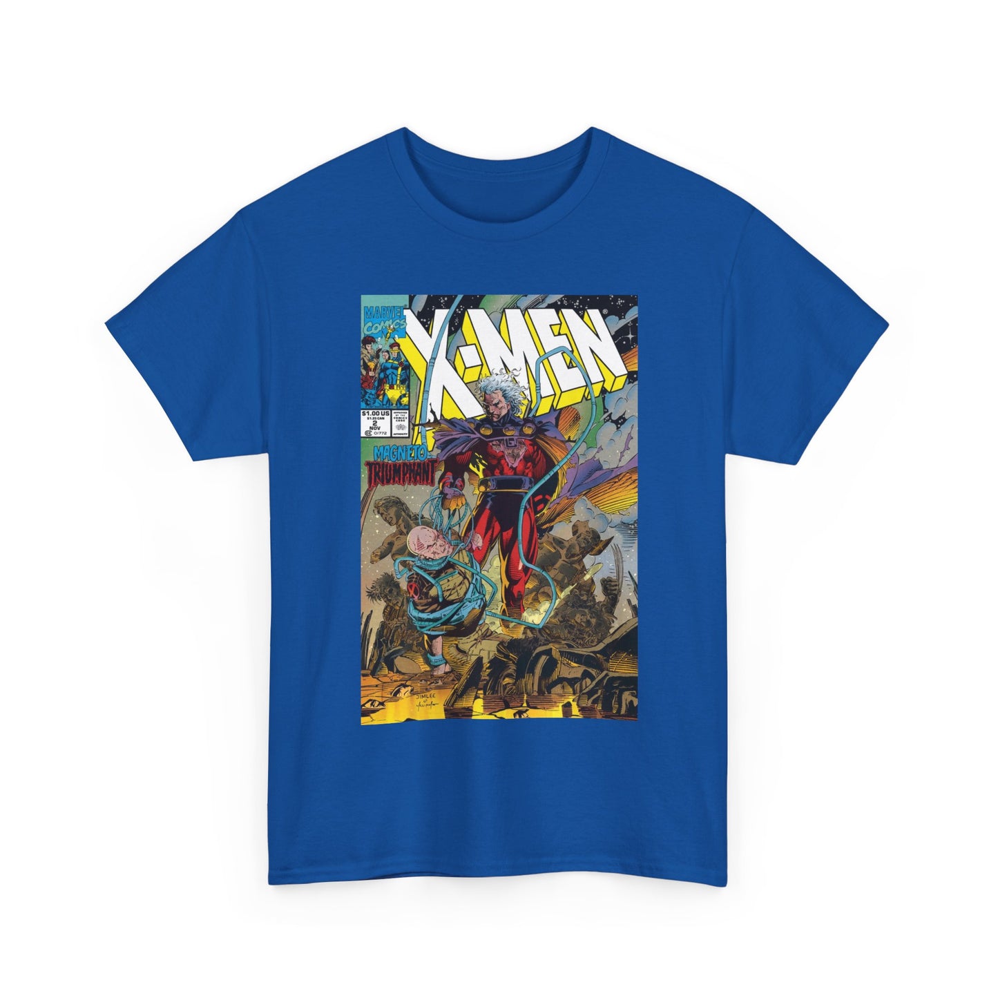 X-Men T-Shirt - Jim Lee Art - Magento & Professor X - #2 Cover Art - Marvel Comics