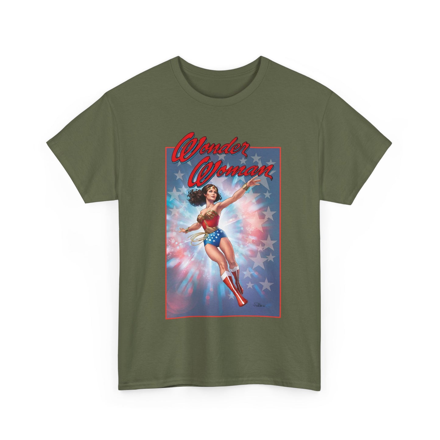 Wonder Woman '77 T-Shirt - Nicola Scott Art - Comic Book Based on the 1970s TV Series with Lynda Carter - DC Comics